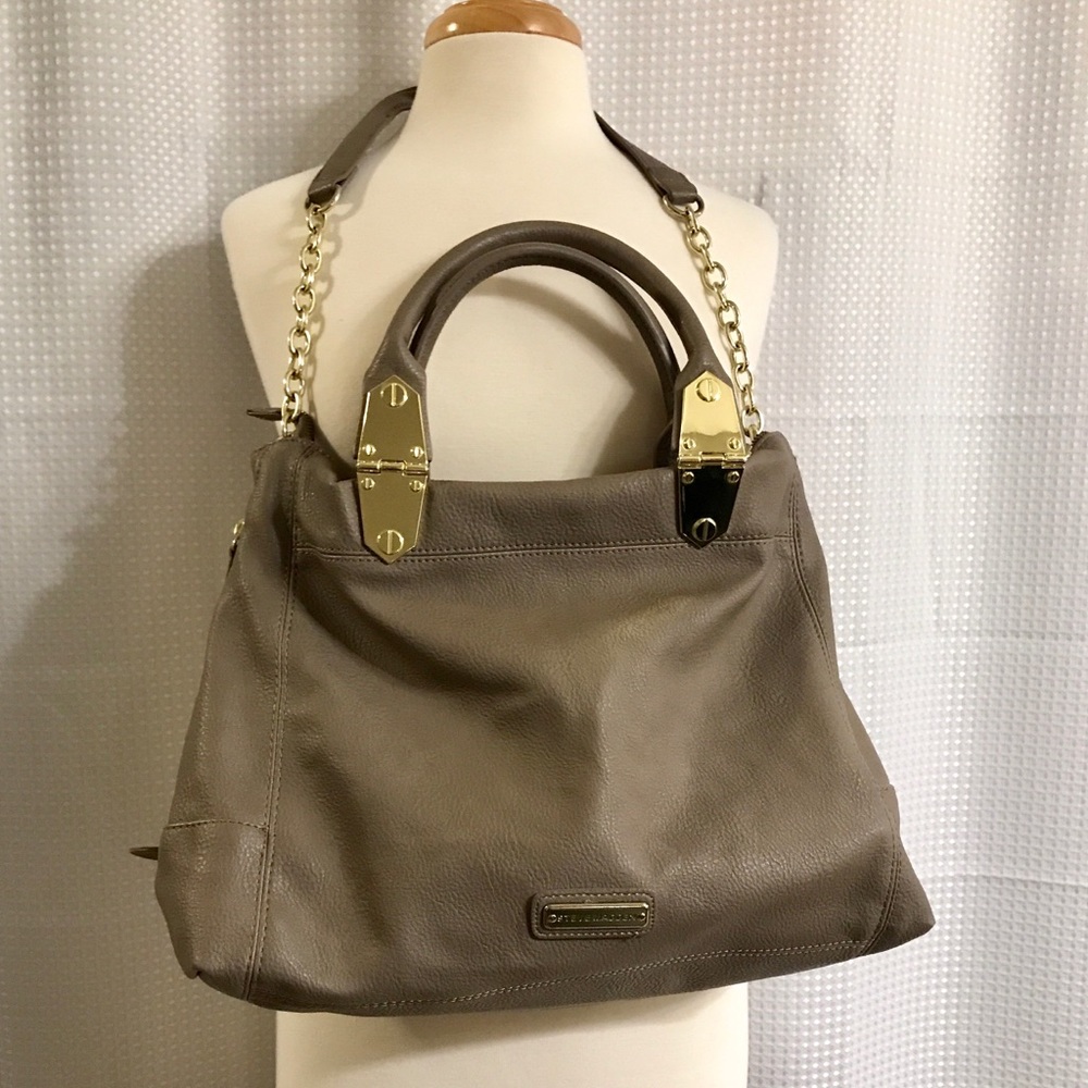 Steve Madden Gray Faux Leather Purse